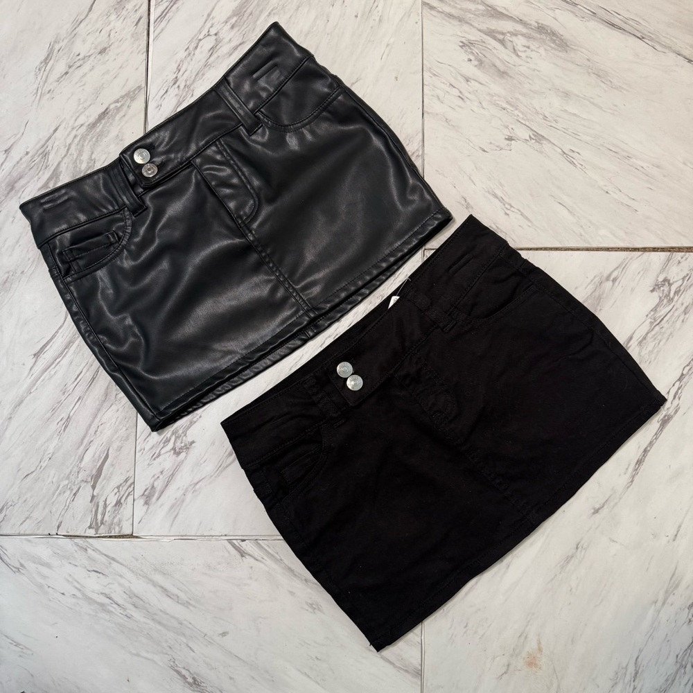 NEW! Black Mini Skirt Set Size 2 | 2 for 1